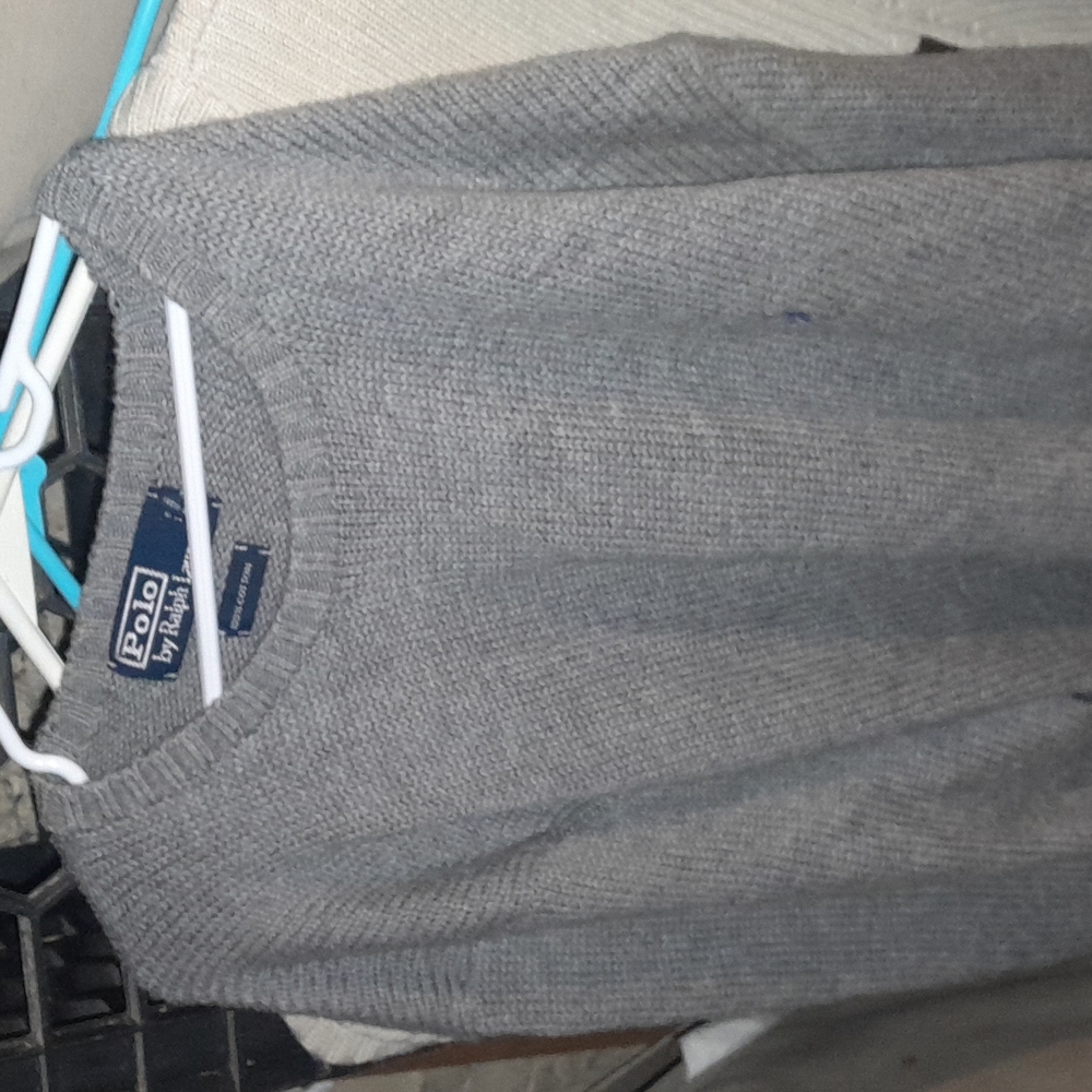 Vintage Grey Polo Ralph Lauren sweater